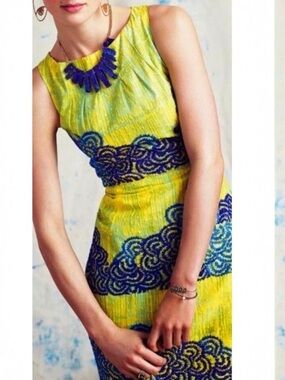 Spring Womens 8 Dress Medium Embroidered Boho Cotton Dress Tabitha Anthropologie